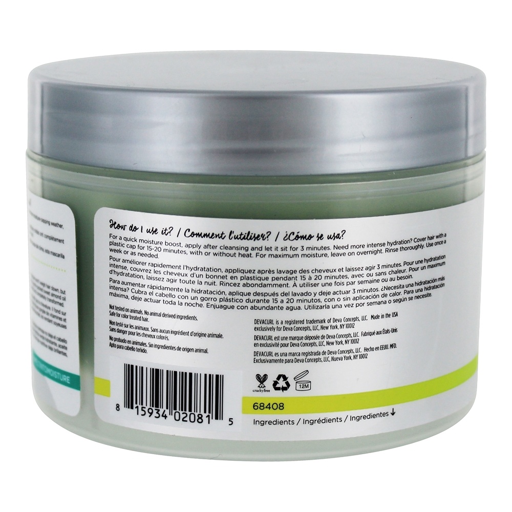 Derreta a máscara de condicionamento da manteiga Matcha de umidade - 8 fl. oz. DevaCurl - Imagem 2
