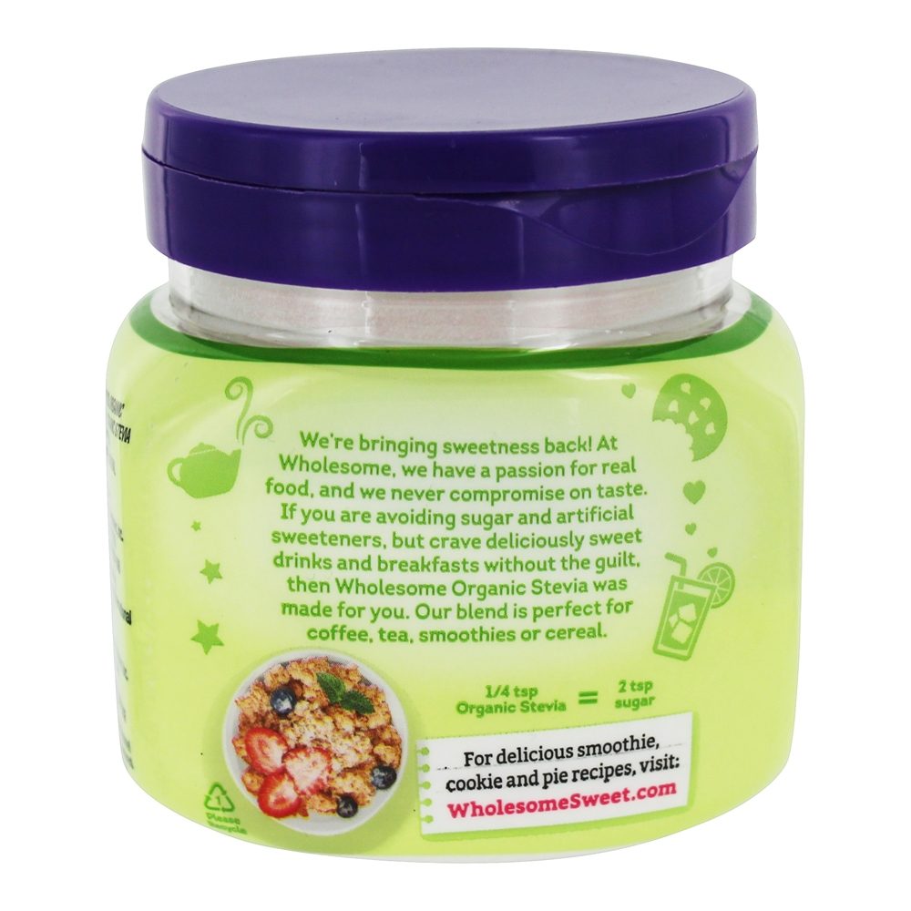 Mistura Orgânica de Adoçante Zero Calorias Stevia - 6 oz. Wholesome! - Imagem 3