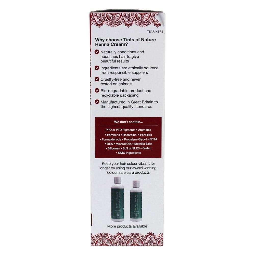 Hena Creme Cabelo Corante Luz Marrom - 2.46 fl. oz. Tints Of Nature - Imagem 5