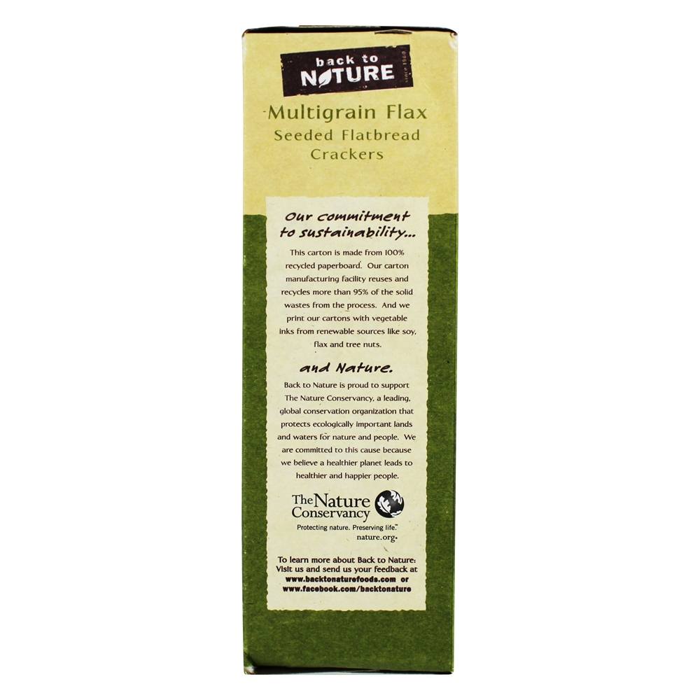 Linho de Multigrain semeado dos biscoitos Flatbread dos Flatbread - 5.5 oz. Back To Nature - Imagem 4