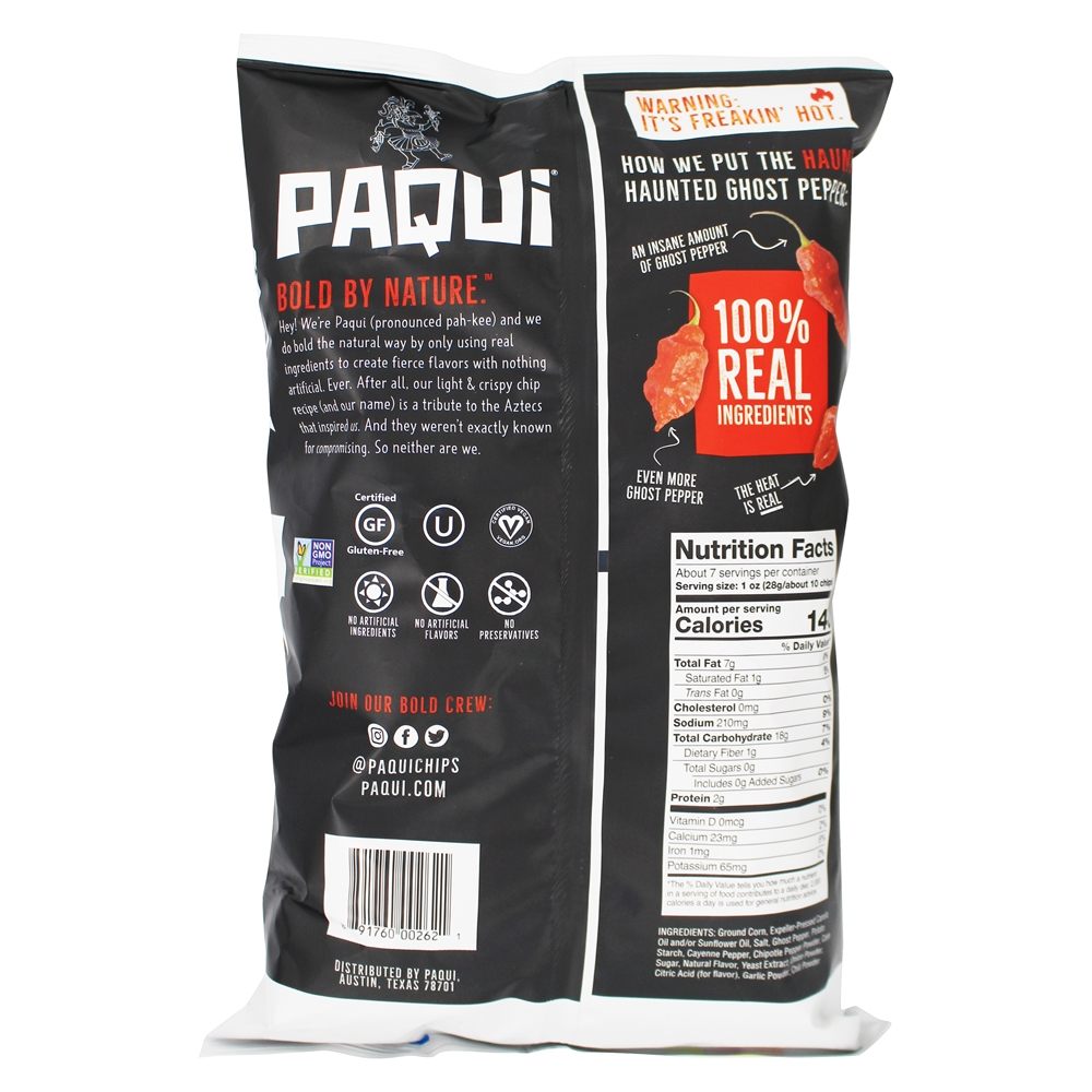Tortilla Chips Assombrada Ghost Pepper - 7 oz. Paqui - Imagem 2