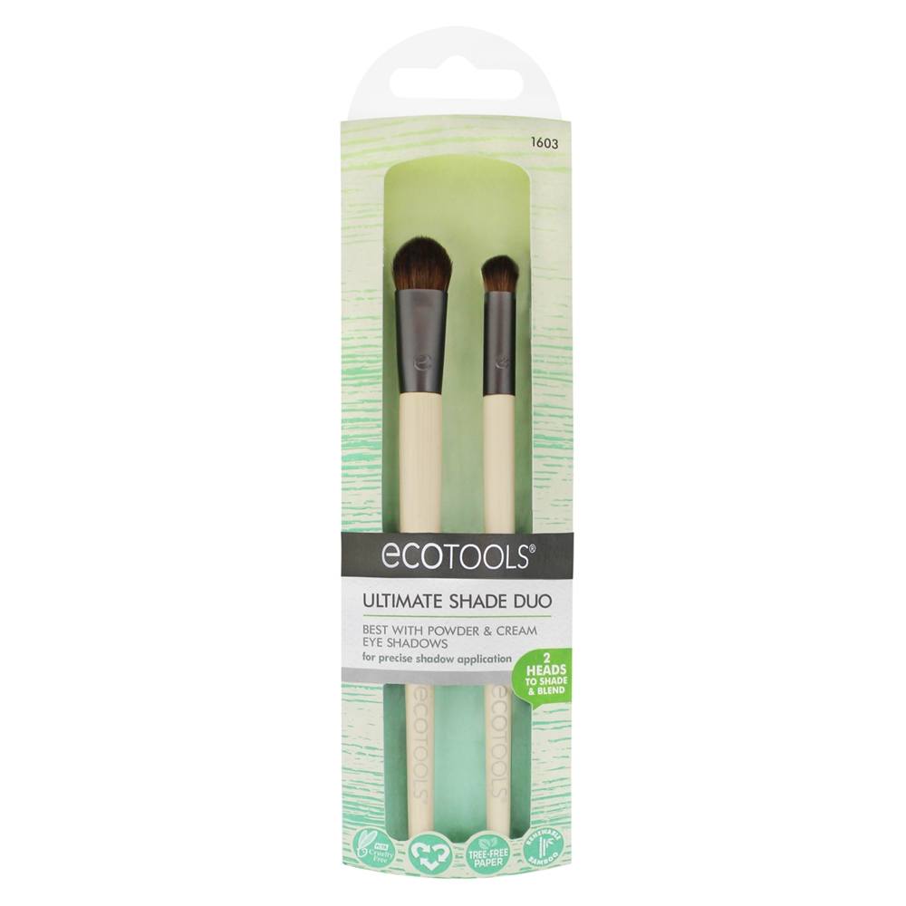 Final Sombra Duo Escovas para Eyeshadow - 2 Contagem EcoTools - Imagem 2