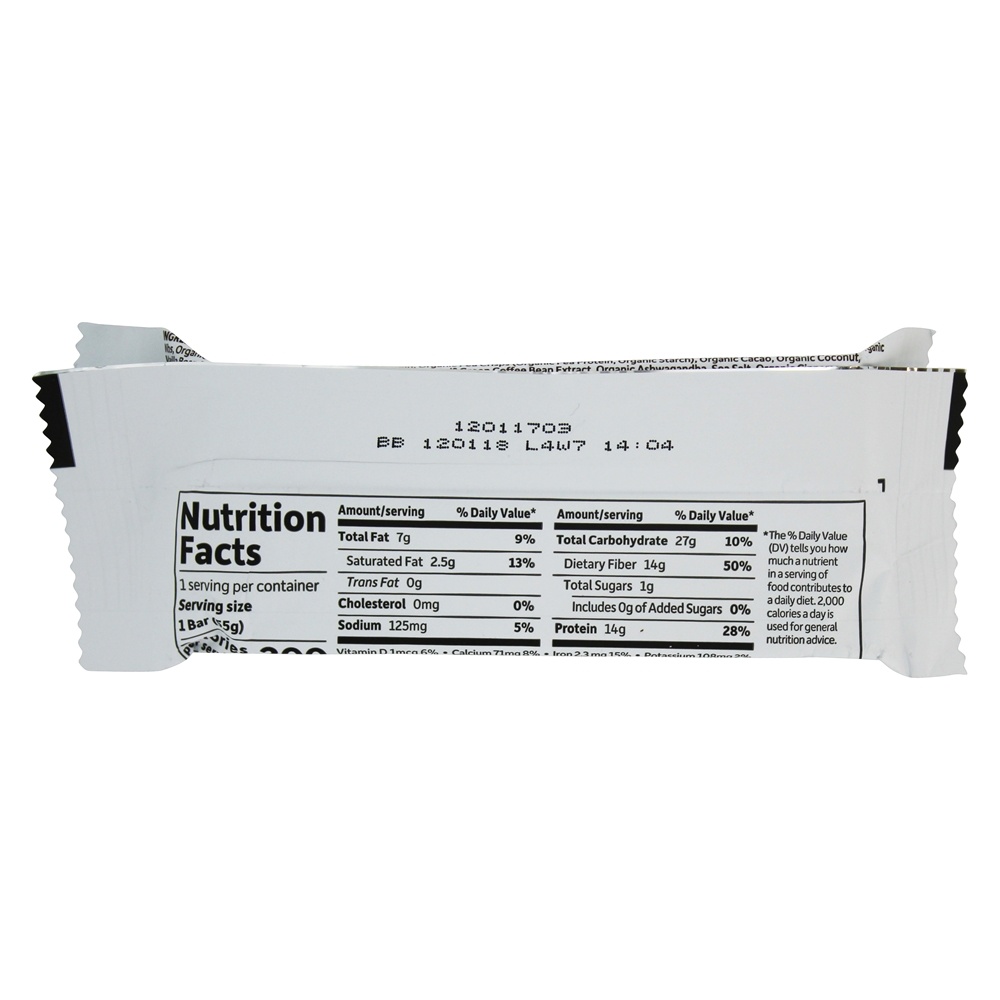 Orgânico Caber Alto Proteína Peso Perda Bar Chocolate Coco Amêndoa - 1.9 oz. Garden of Life - Imagem 4