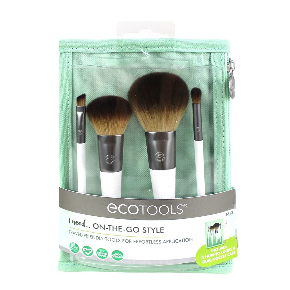 Preciso de escovas de cosmética amigáveis para viagens no estilo de viagem EcoTools - Imagem 2