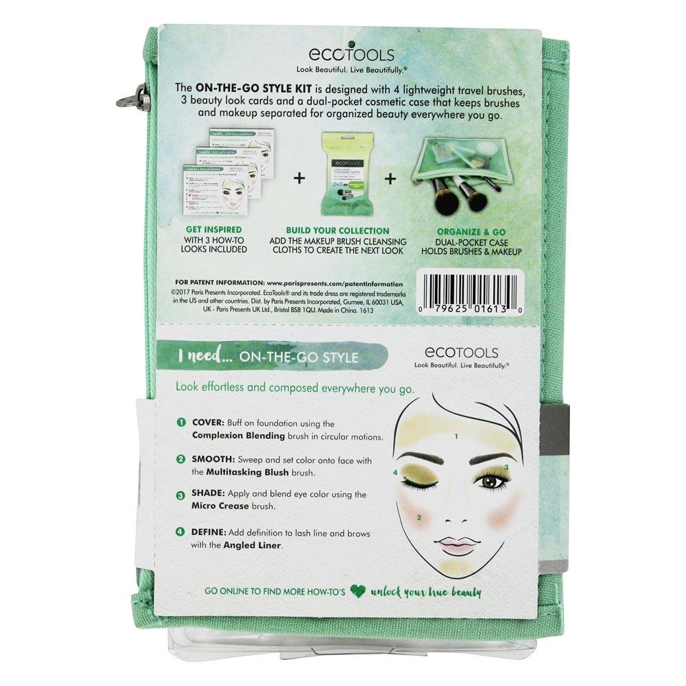 Preciso de escovas de cosmética amigáveis para viagens no estilo de viagem EcoTools - Imagem 3