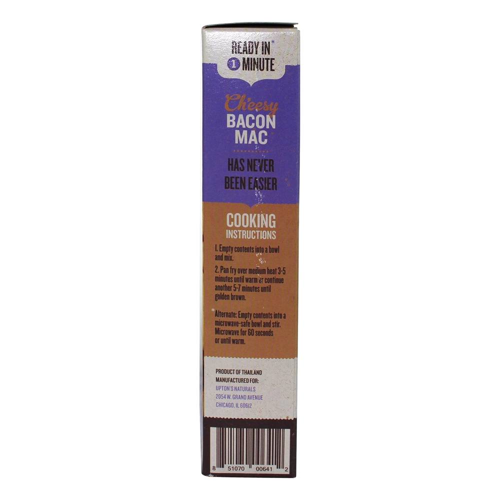 Ch'eesy Mac 100 % Bacon Vegano - 10.05 oz. Upton's Naturals - Imagem 3