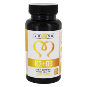 Comprar vitamina k2 + d3 2 em 1 suporte - 60 cápsula (s) vegetal (s) zhou preço no brasil vitamina k vitaminas e minerais suplemento importado loja 299 online promoção -