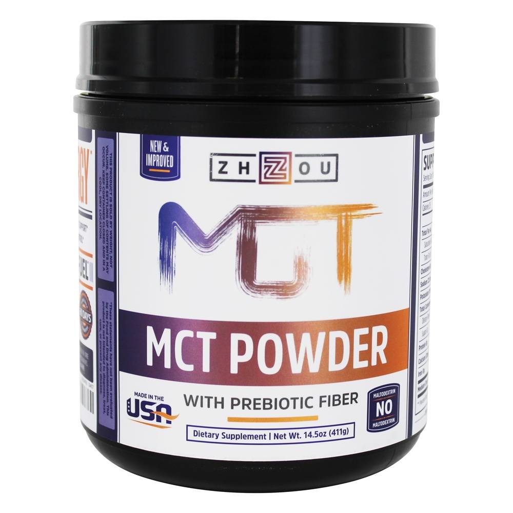 Pó de Óleo MCT com Fibra Prebiótica - 14.5 oz. Zhou