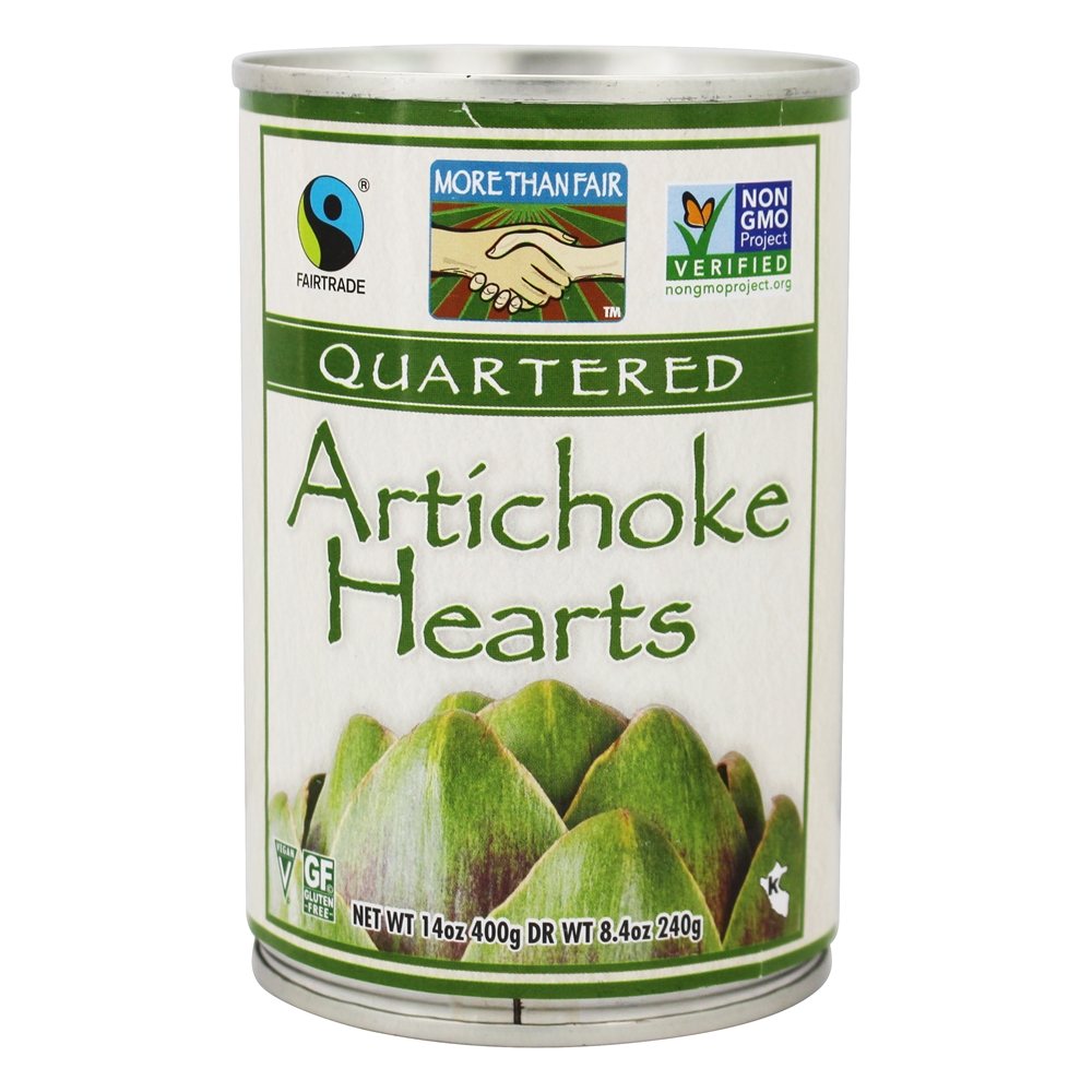 Corações de alcachofra esquartejadas - 14 oz. More Than Fair