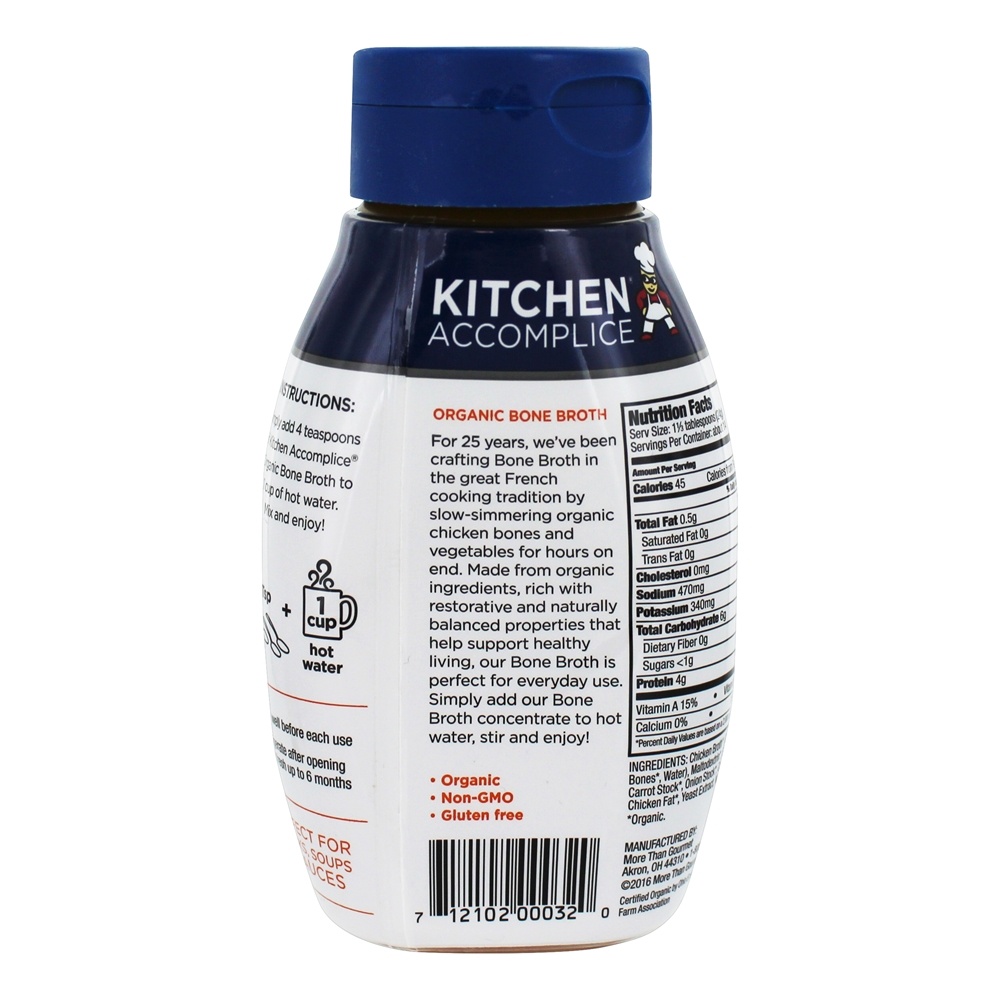 Caldo de Osso Orgânico Concentrado de Frango - 12 oz. Kitchen Accomplice - Imagem 3