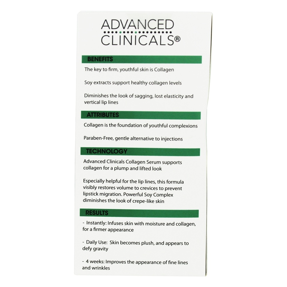Soro Facial Instantâneo de Colágeno Plumping - 1.75 fl. oz. Advanced Clinicals - Imagem 4