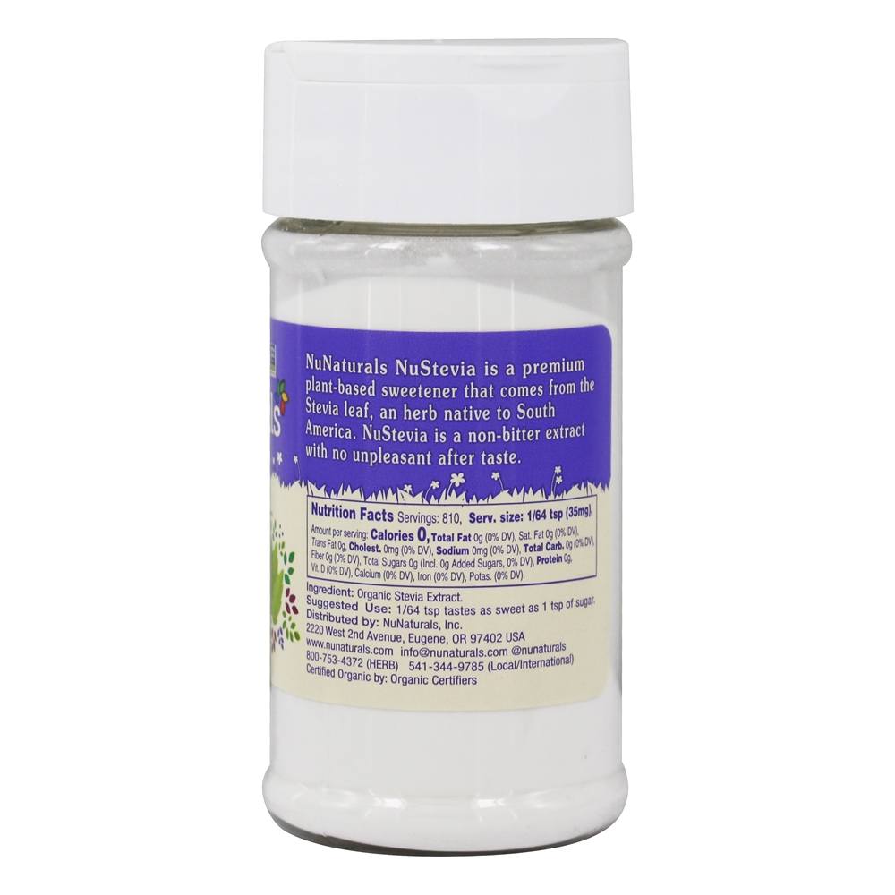 NuStevia Organic Pure Stevia - 1 oz. NuNaturals - Imagem 2
