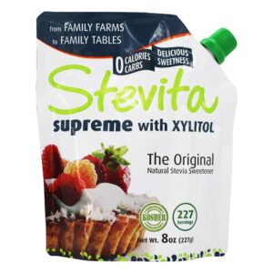Comprar pó de adoçante natural stevia supreme com xilitol - 8 oz. Stevita preço no brasil alimentos & lanches estévia suplemento importado loja 89 online promoção -