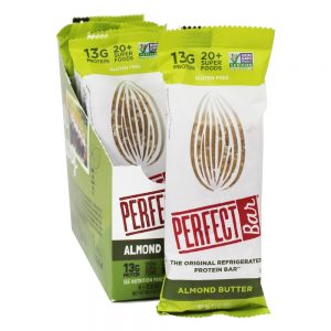 Comprar a manteiga original das amêndoas da caixa das barras da proteína - 8 barras perfect bar preço no brasil barras de cereal sem glúten barras nutricionais suplemento importado loja 163 online promoção -