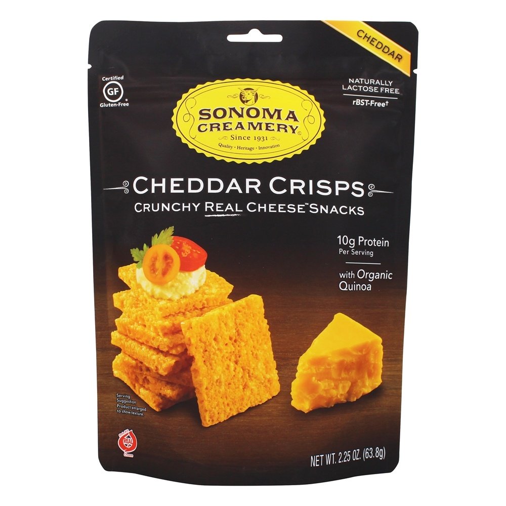 Cheddar De Queijo Crocante Real Chips De Salgadinhos - 2.25 oz. Sonoma Creamery