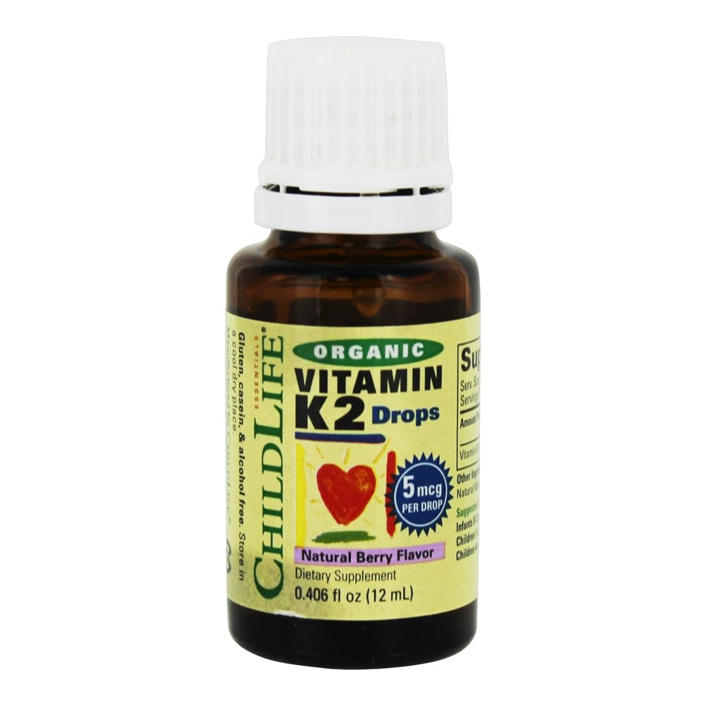 A vitamina orgânica K2 deixa o sabor natural da baga - 0.41 fl. oz. Child Life Essentials - Imagem 2
