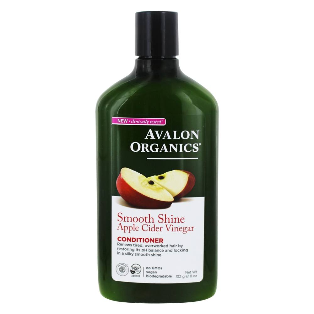 Azeitora de vinagre de cidra de maçã suave suave - 11 fl. oz. Avalon Organics