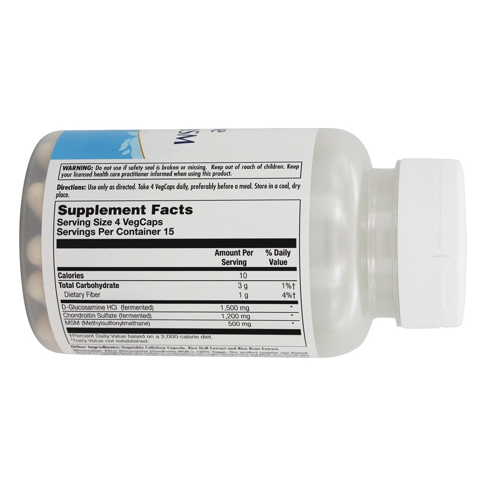 100 % Vegan Glucosamina Condroitina MSM - 60 Cápsula (s) vegetal (s) Kal - Imagem 2