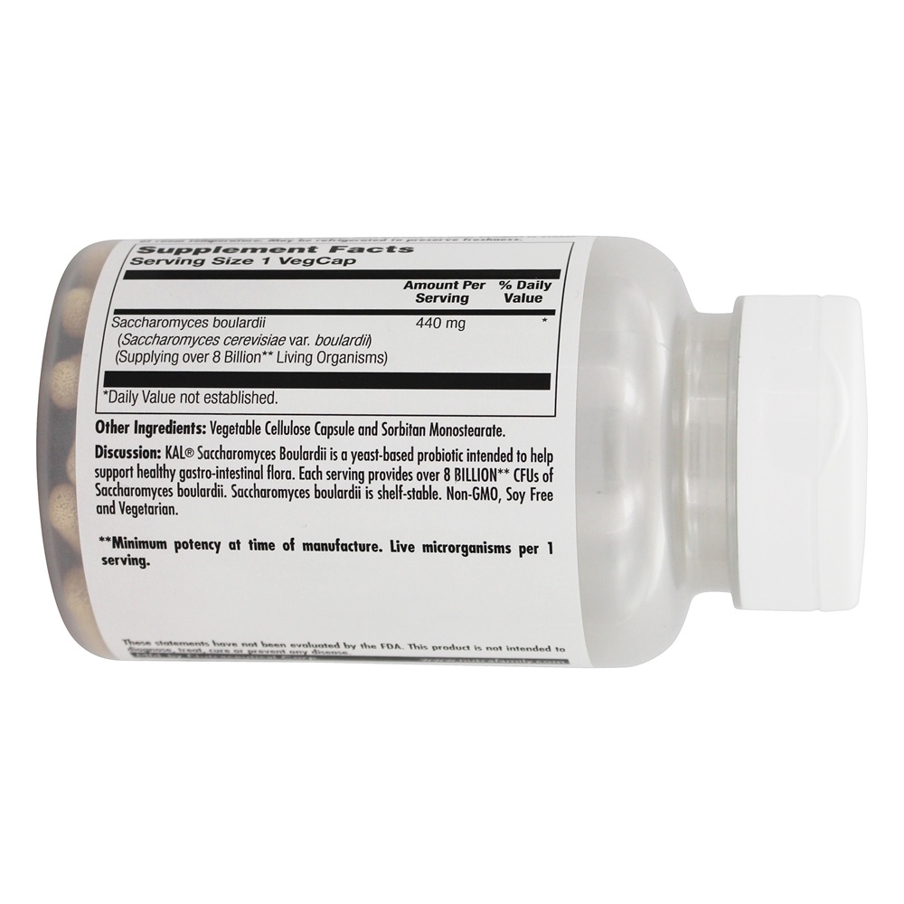 Probiótico não lácteo Saccharomyces Boulardii 8 Bilhões de UFC - 60 Cápsula (s) vegetal (s) Kal - Imagem 3