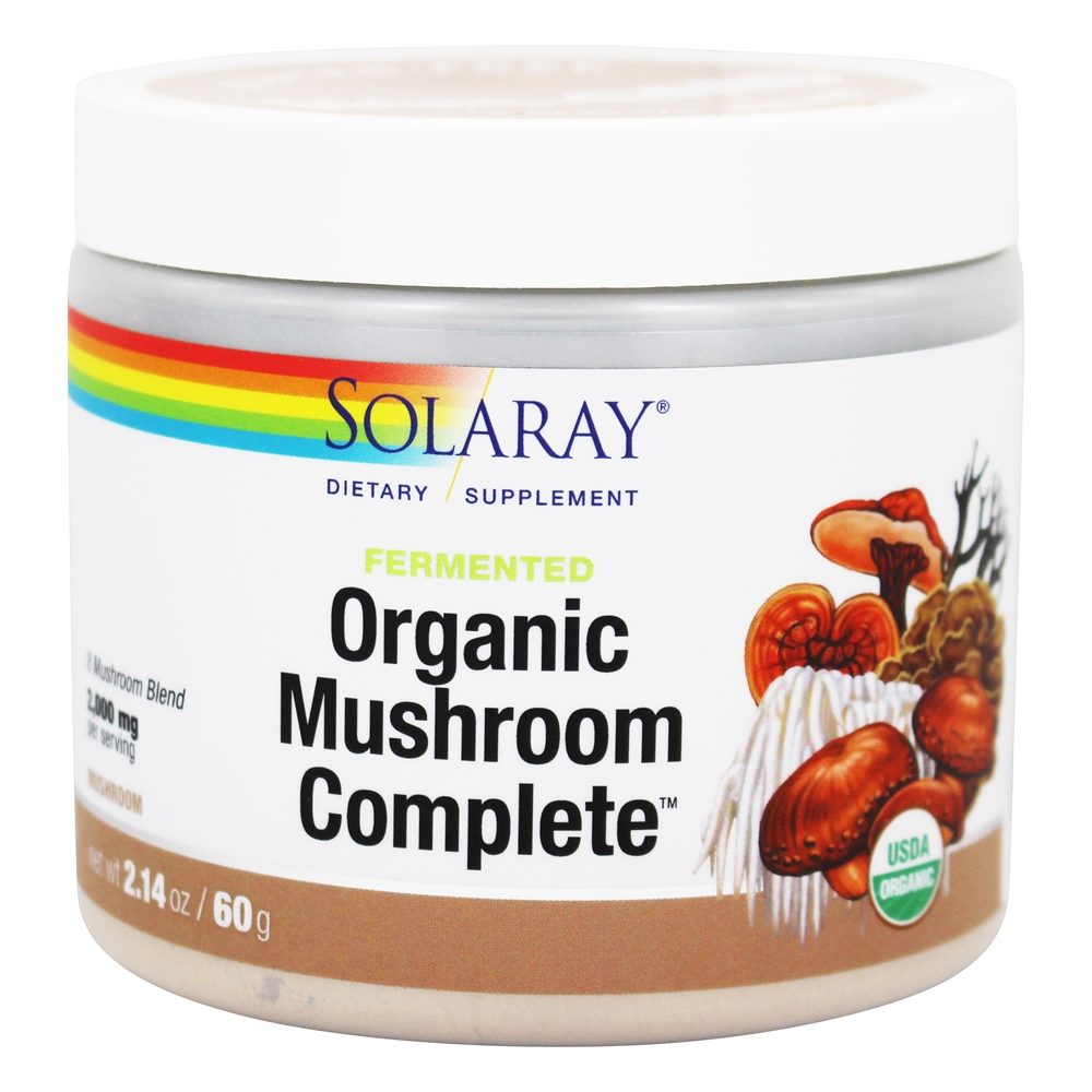 Pó Completo De Cogumelo Fermentado - 2.14 oz. Solaray
