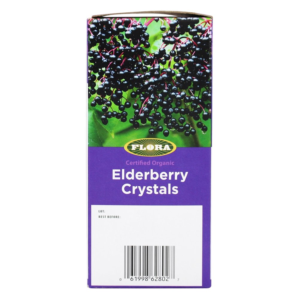 Suporte de imune orgânico em pó para cristais de sabugueiro - 4.4 oz. Flora - Imagem 4