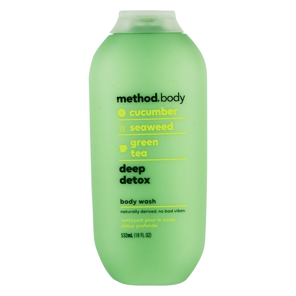 Lavagem Corporal com Detox Profundo com Pepino, Algas Marinhas e Chá Verde - 18 fl. oz. Method