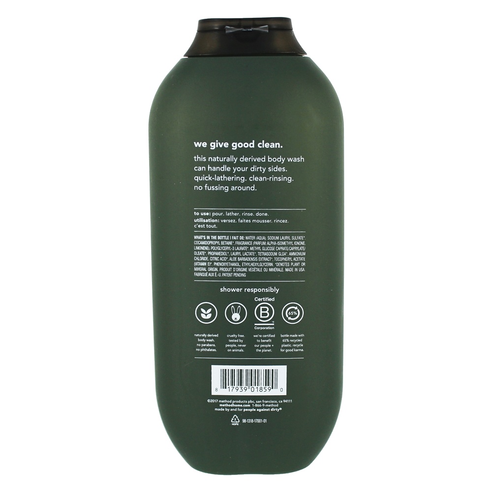 Homens Corpo Lavar Zimbro + Sábio - 18 fl. oz. Method - Imagem 2