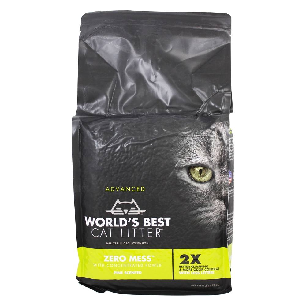 Pinho avançado da maca da confusão zero - 6 lbs. World's Best Cat Litter