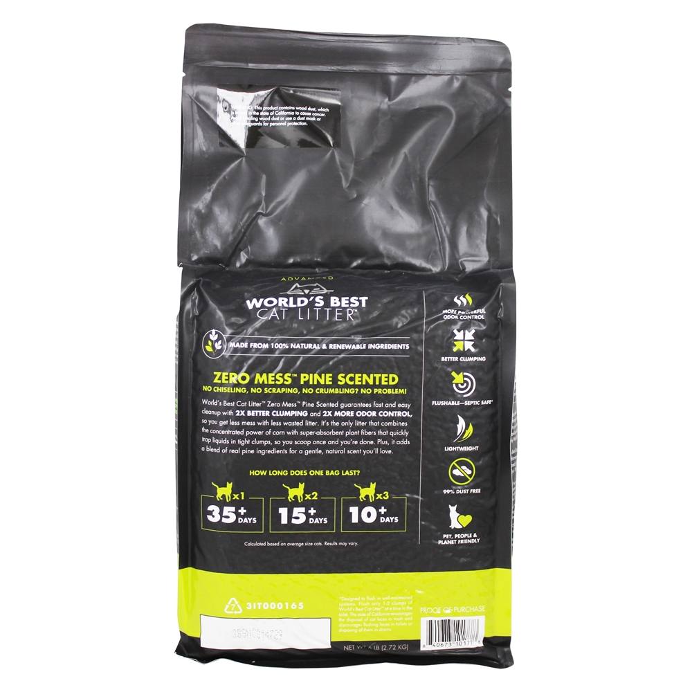 Pinho avançado da maca da confusão zero - 6 lbs. World's Best Cat Litter - Imagem 3