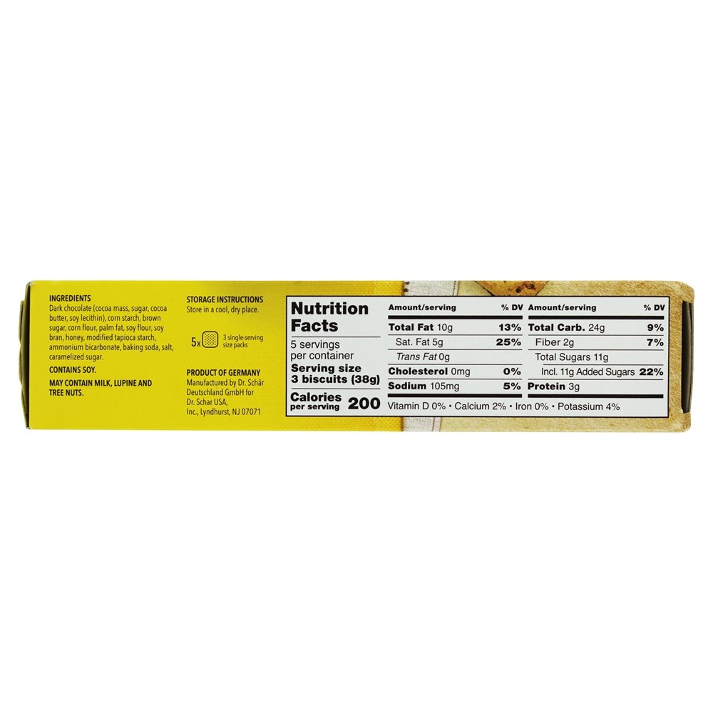 Crackers sem glúten de chocolate de melancias - 6.7 oz. Schar - Imagem 2