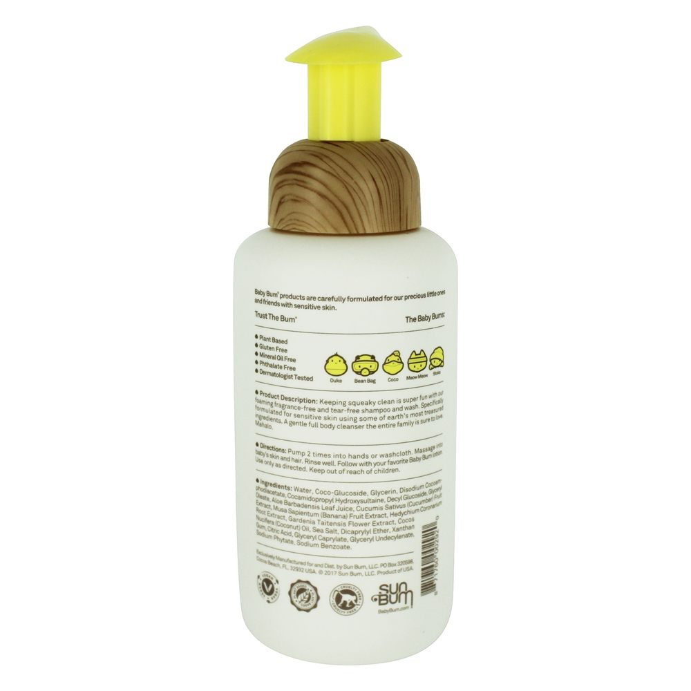 Champô Espumante & Lavagem Sem Fragrância - 12 fl. oz. Ba - Imagem 2