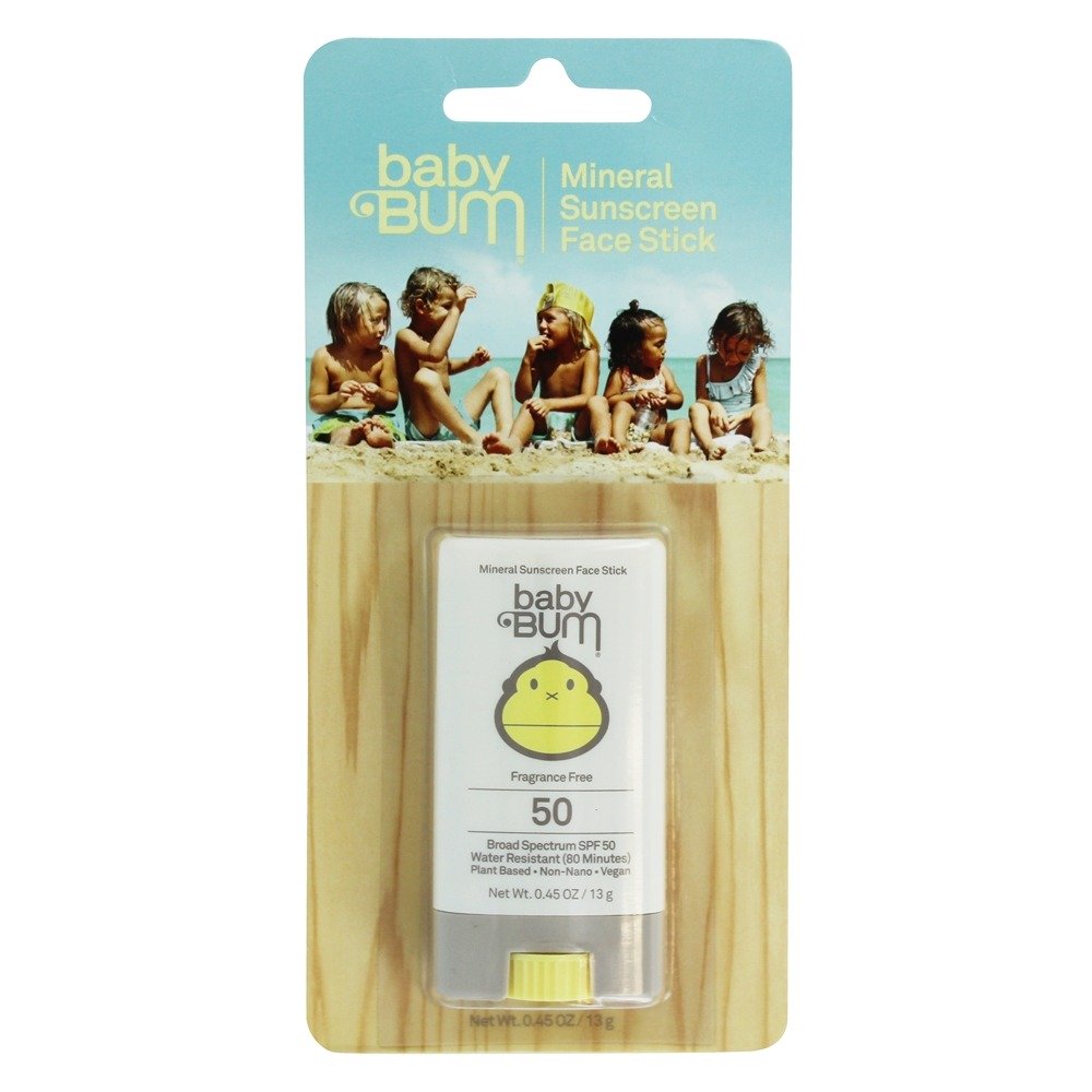 Mineral Protetor solar Face Vara Fragrância Livre 50 SPF - 0.45 oz. Ba