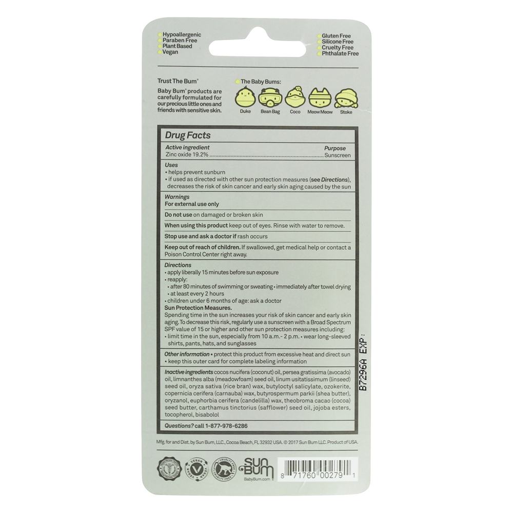 Mineral Protetor solar Face Vara Fragrância Livre 50 SPF - 0.45 oz. Ba - Imagem 3