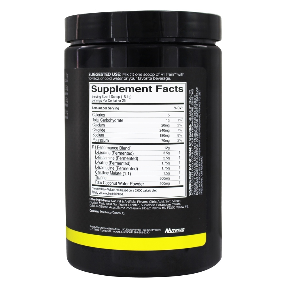 R1 Trem Bcaa Pó 25 Porções Pêssego Manga - 378 Gramas Rule One Proteins - Imagem 2