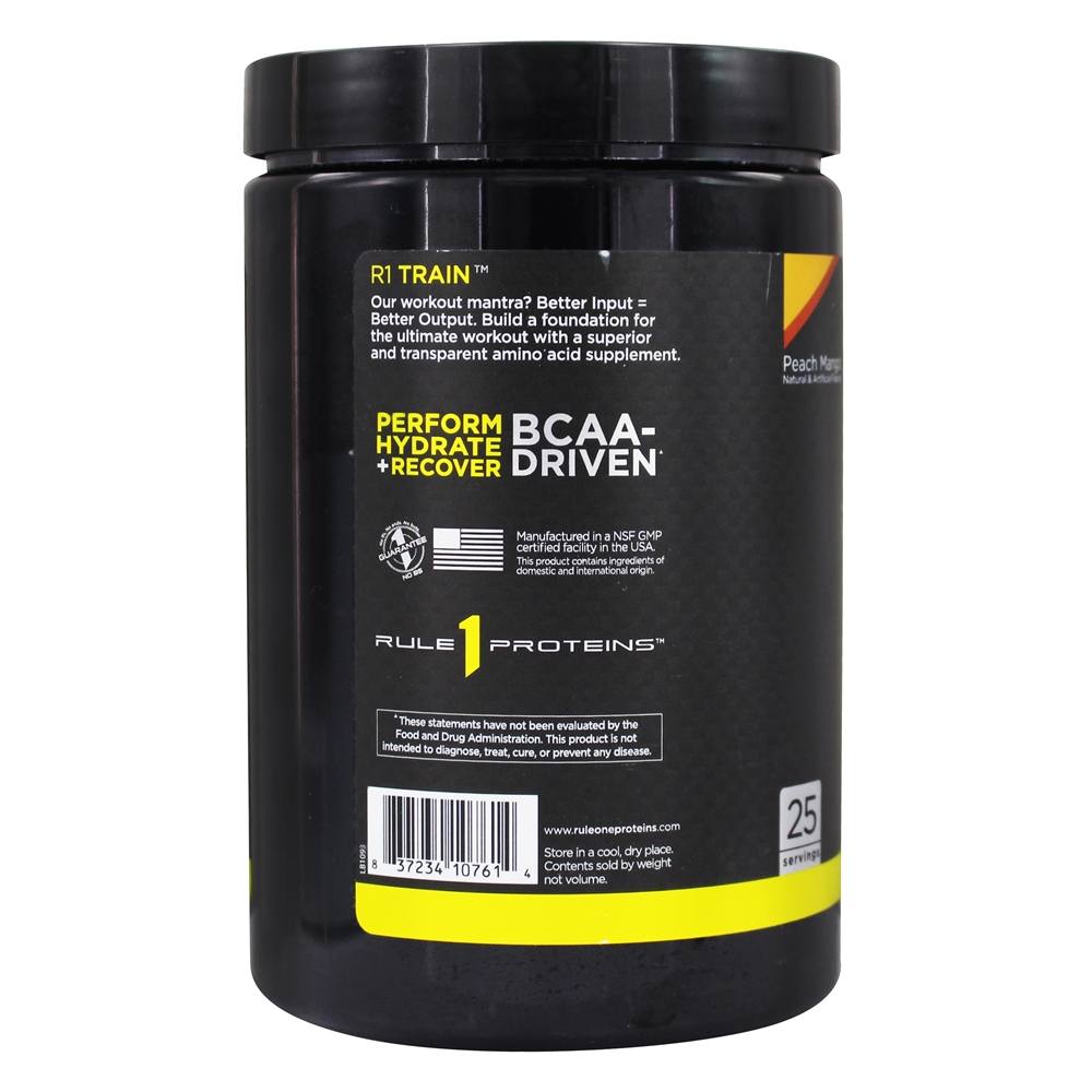 R1 Trem Bcaa Pó 25 Porções Pêssego Manga - 378 Gramas Rule One Proteins - Imagem 3