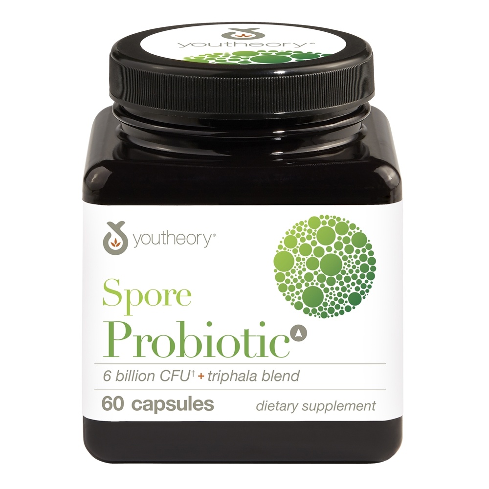 Esporo Probiotic + Triphala Misturar 6 Bilhões de UFC - Cápsulas 60 Youtheory