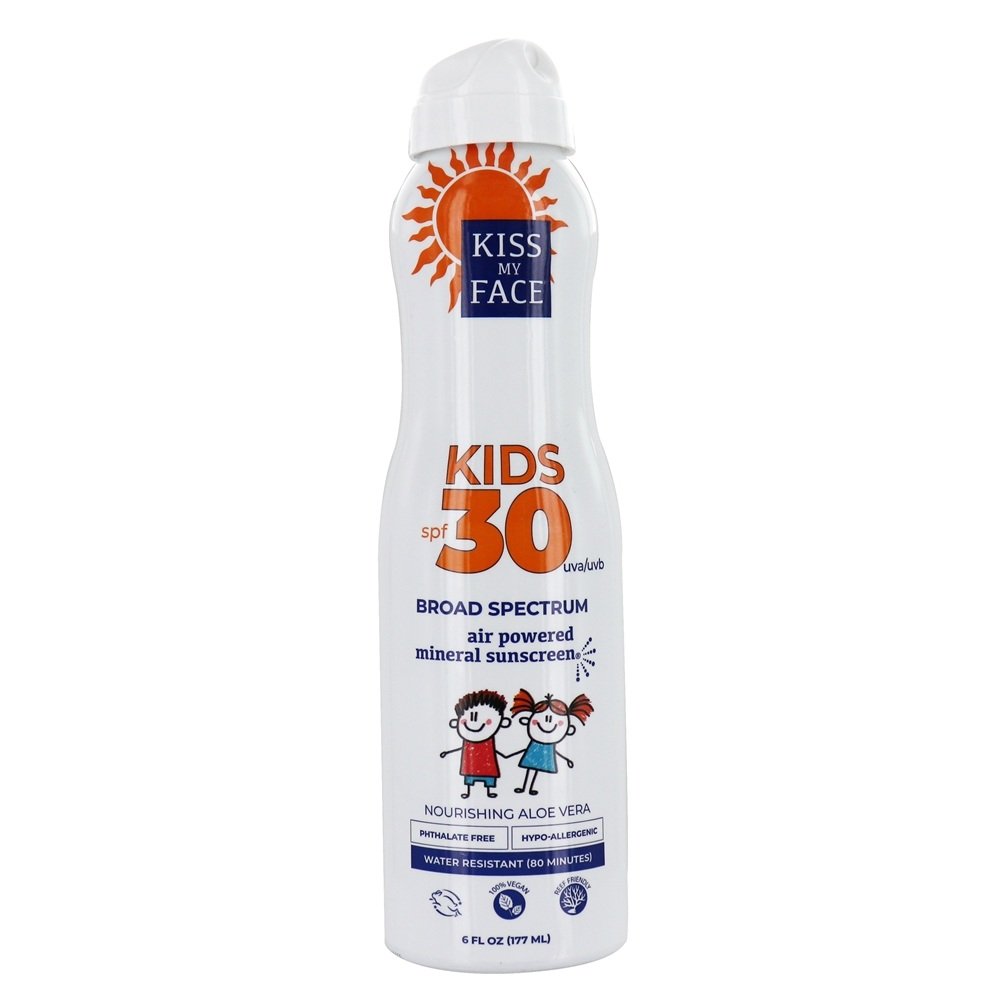 Spray Mineral Protetor Solar Kids Air Powered 30 SPF - 6 fl. oz. Kiss My Face