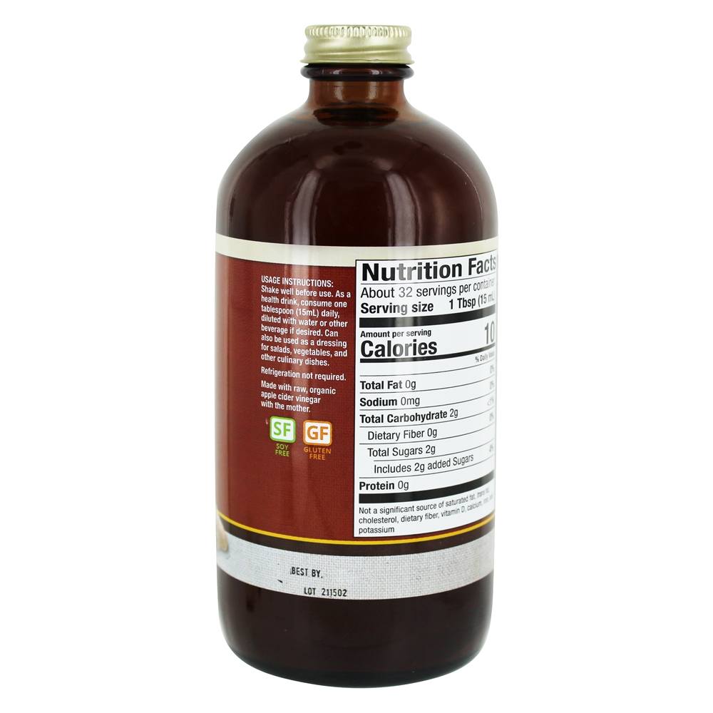 Vinagre De Cidra De Maçã Orgânico Picante - 16 fl. oz. Dr. Mercola - Imagem 3
