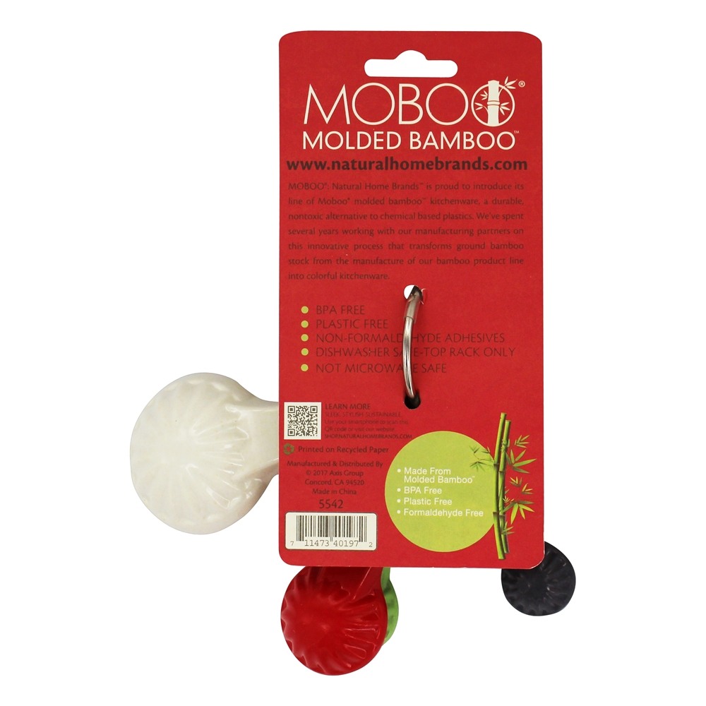 Colheres de medição de bambu moldadas com nervuras - 4 Peça (s) Natural Home Brands - Imagem 2