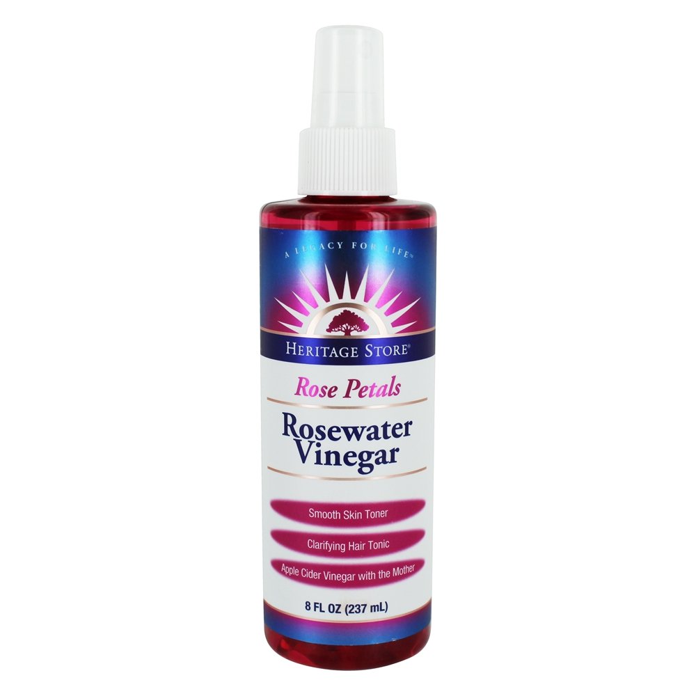 Vinagre de Rosewater de pétalas de rosa - 8 fl. oz. Heritage