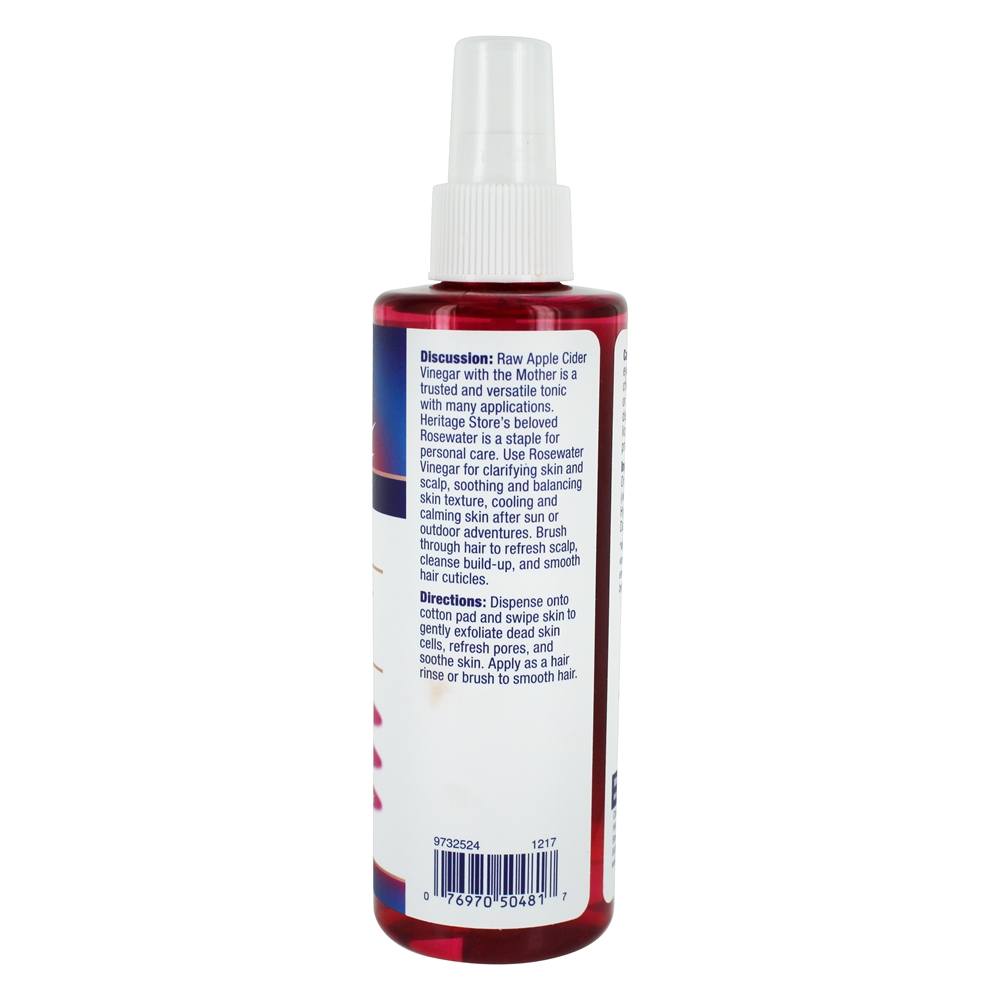 Vinagre de Rosewater de pétalas de rosa - 8 fl. oz. Heritage - Imagem 3