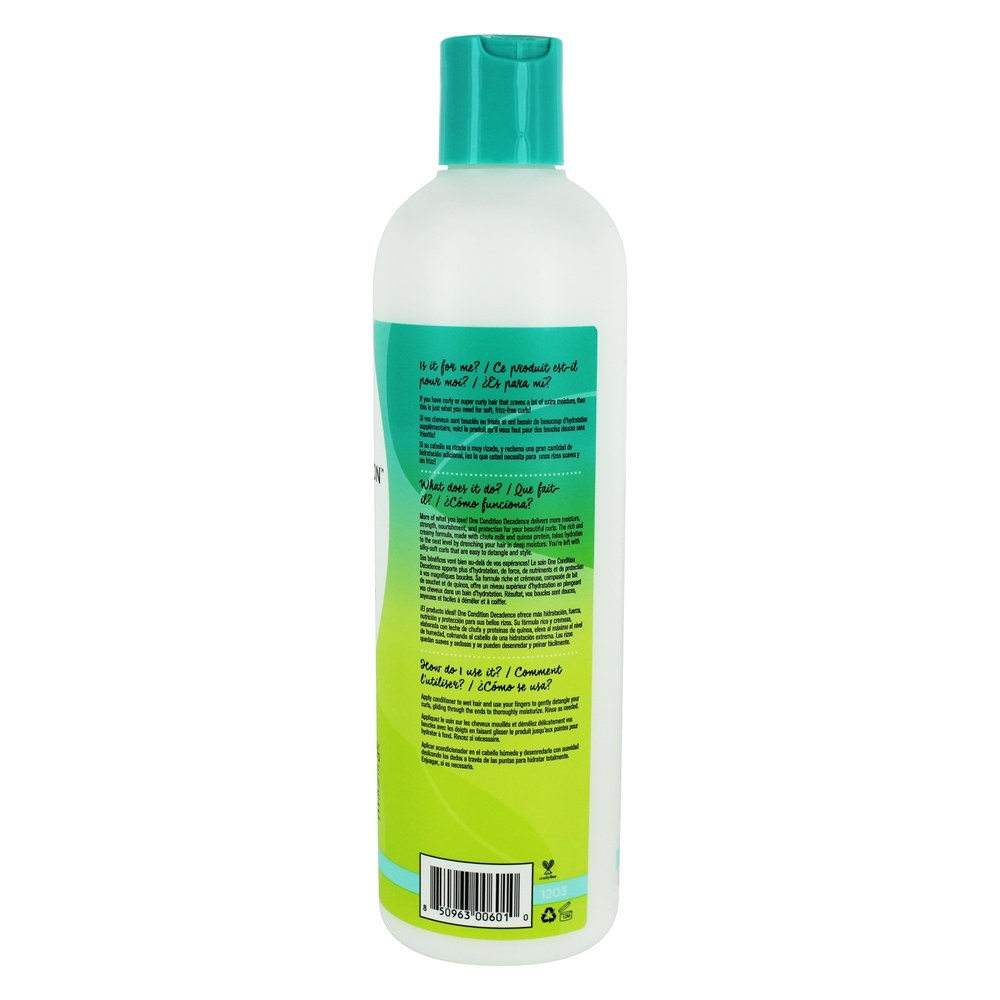 Um Condição Decadência Extremista Hidratante Leite Condicionador para Super Encaracolado Cabelo - 12 fl. oz. DevaCurl - Imagem 2