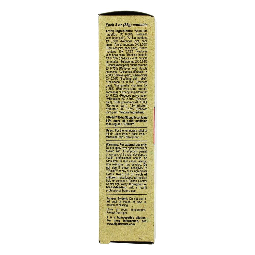 T-Alívio Extra Força Natural Dor Alívio Creme Unscented - 3 oz. MediNatura - Imagem 4