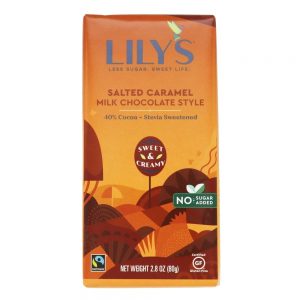 Comprar barra de chocolate ao leite 40 % de caramelo com cacau e sal - 2. 8 oz. Lily's preço no brasil alimentos & lanches barras de chocolate suplemento importado loja 55 online promoção - 18 de agosto de 2022
