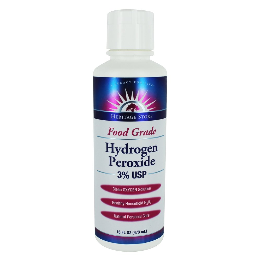 Peróxido de Hidrogênio Grau Alimentício 3 % USP - 16 fl. oz. Heritage
