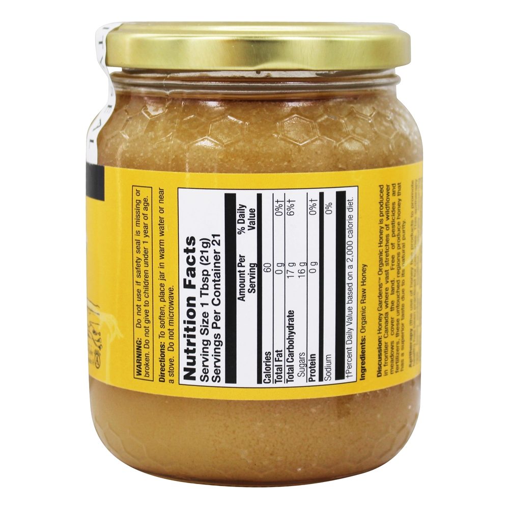 Original orgânico do mel cru de Apitherapy - 16 oz. Honey Gardens Apiaries - Imagem 2