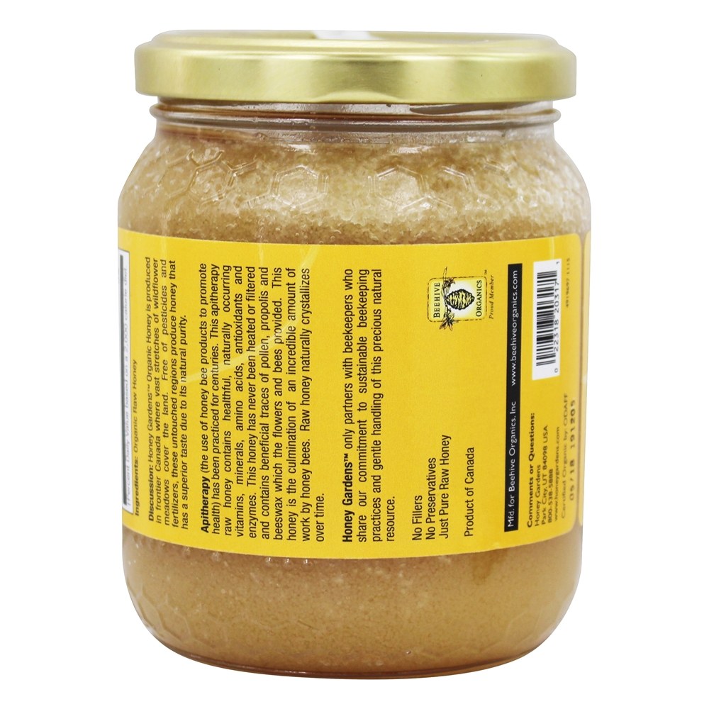 Original orgânico do mel cru de Apitherapy - 16 oz. Honey Gardens Apiaries - Imagem 3