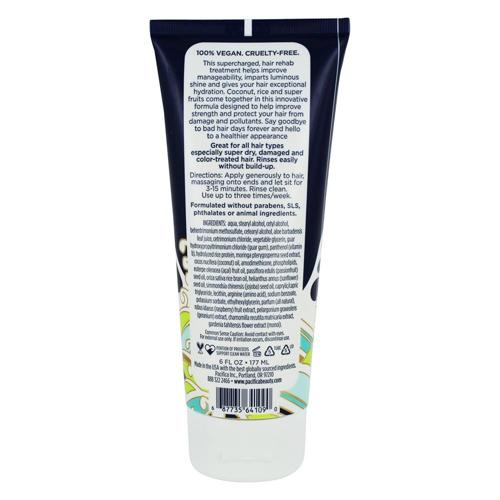 Coco Super Poder Profundidade Condicionamento Dano Controlar Cabelo Máscara - 6 fl. oz. Pacifica - Imagem 2