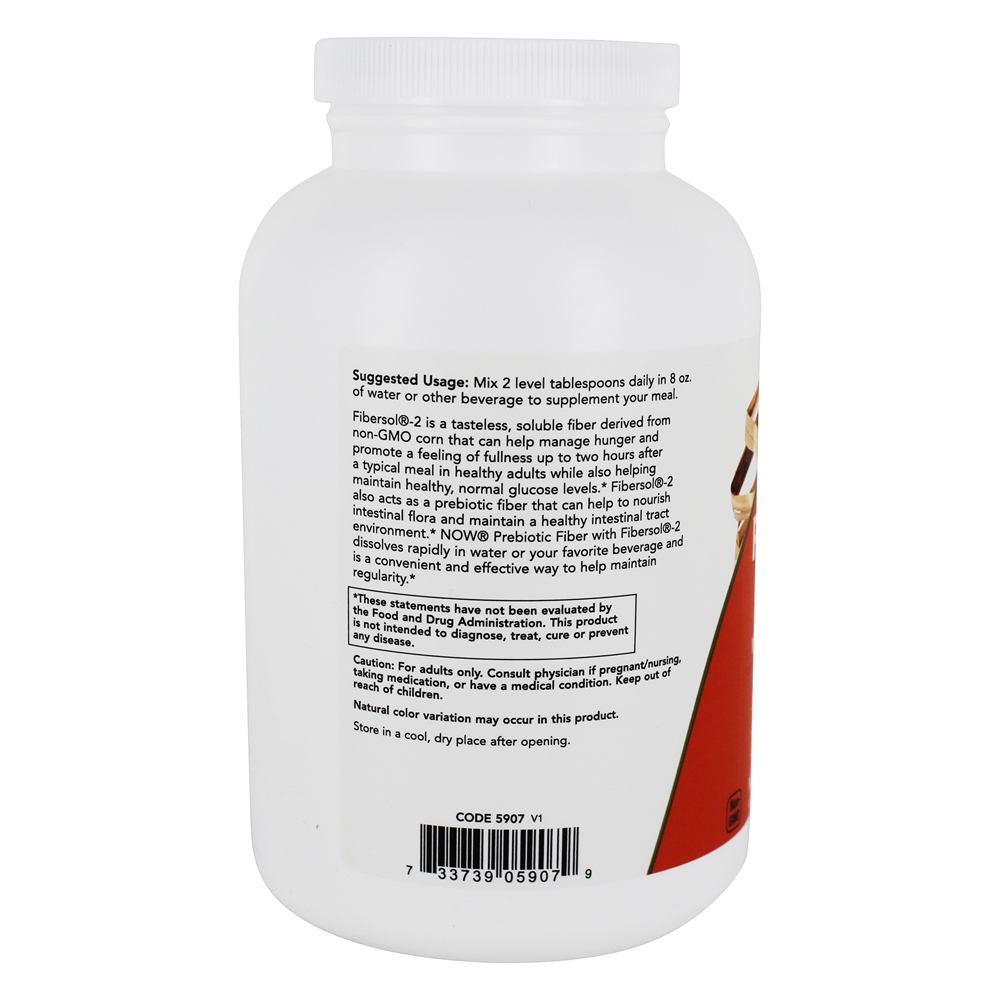 Fibra Prebiótica com Suporte de Gerenciamento de Fome de Fibersol-2 em Pó - 12 oz. NOW Foods - Imagem 3