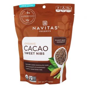 Comprar nibs doces orgânicos do cacau - 8 oz. Navitas organics preço no brasil alimentos & lanches cacau suplemento importado loja 119 online promoção -